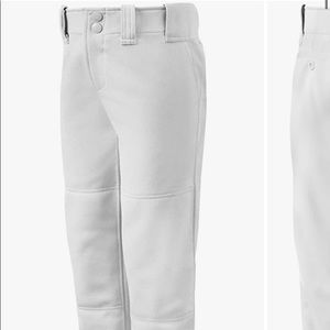 NWT Mizuno Girls Belted Softball Pant